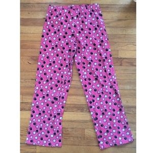 Pink Girls Pajama Bottoms